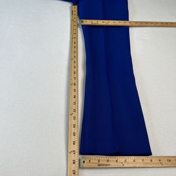 Theory Women's Size 00 Cardinal Trouser Bi-Stretch Wool Blue - Picture 7 of 9